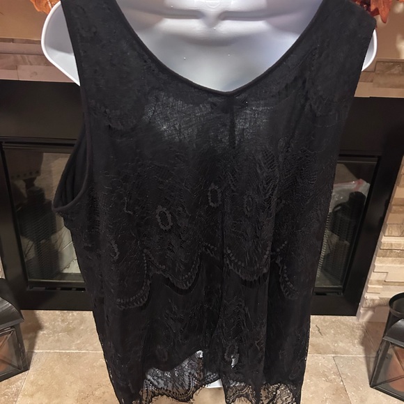 Maurices Black Lace Tank Top - Picture 2 of 3